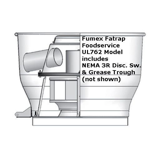 PennBarry - Fumex Fatrap UL762 Upblast Direct Drive Centrifugal Roof Exhaust Fans